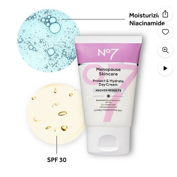 New No 7 Menopause (or not) skincare Protect & Hydrate Day Cream w/spf 30 - Day - Picture 8 of 8